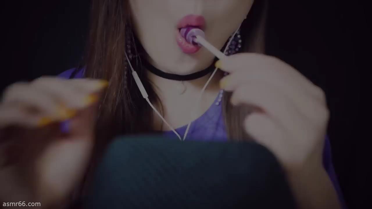 韩国小姐姐舔糖ASMR