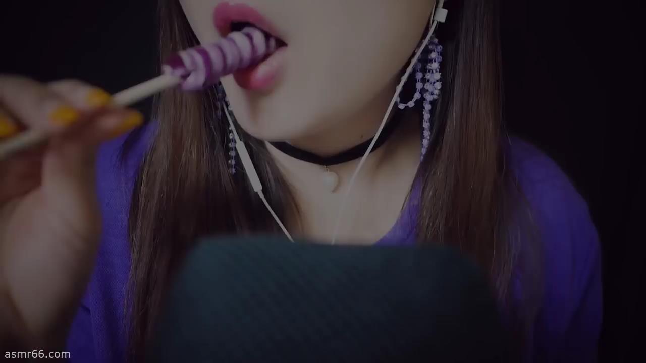 韩国小姐姐舔糖ASMR