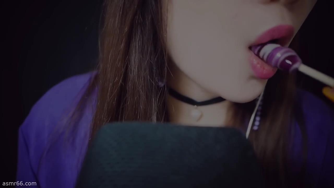 韩国小姐姐舔糖ASMR