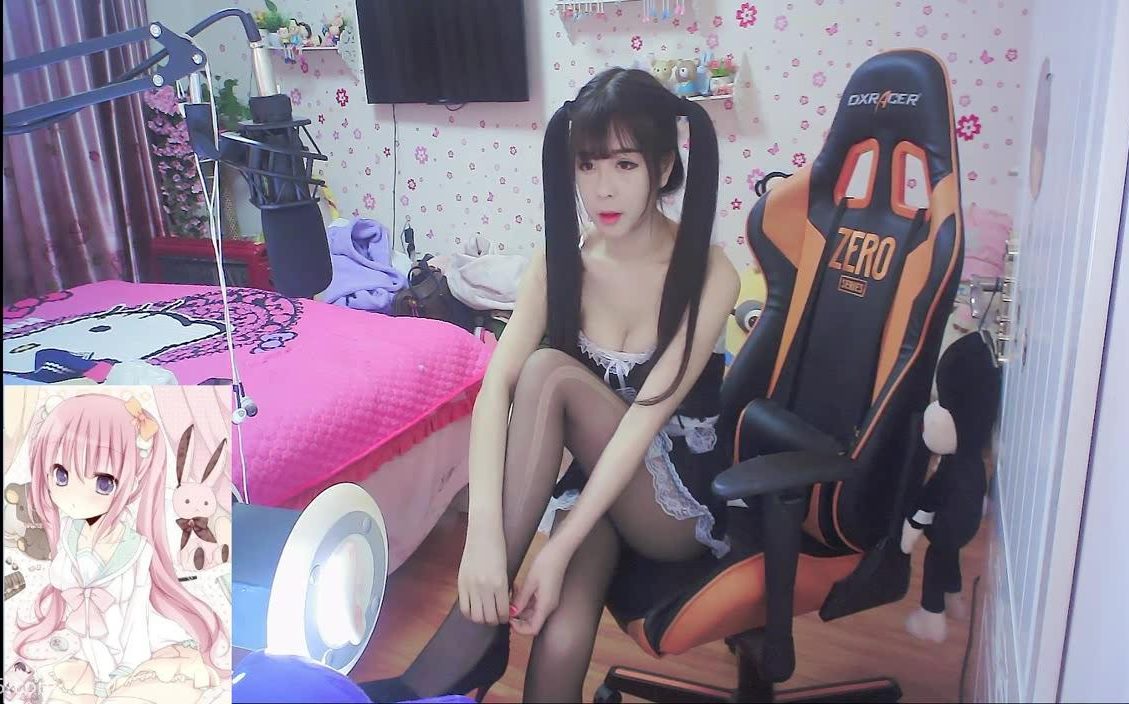 娜娜asmr双马尾女仆舔耳