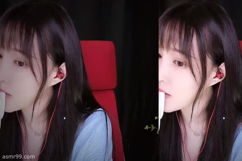 原子不可爱ASMR_露脸口腔音舔耳视频