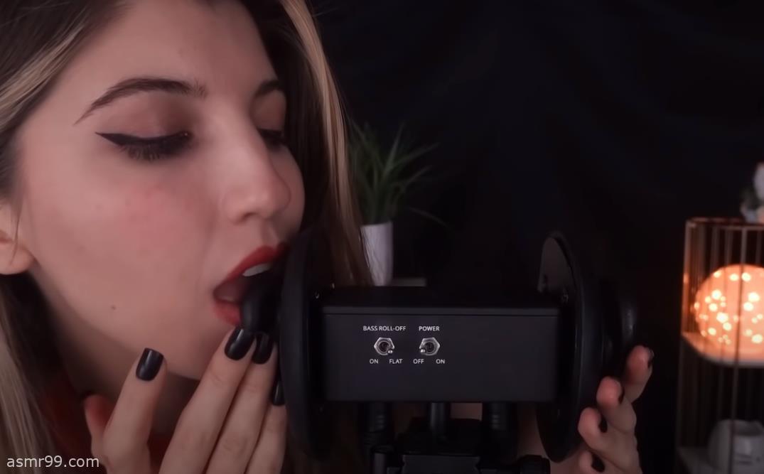 FrivolousFox ASMR_缓慢刺激的吃耳朵