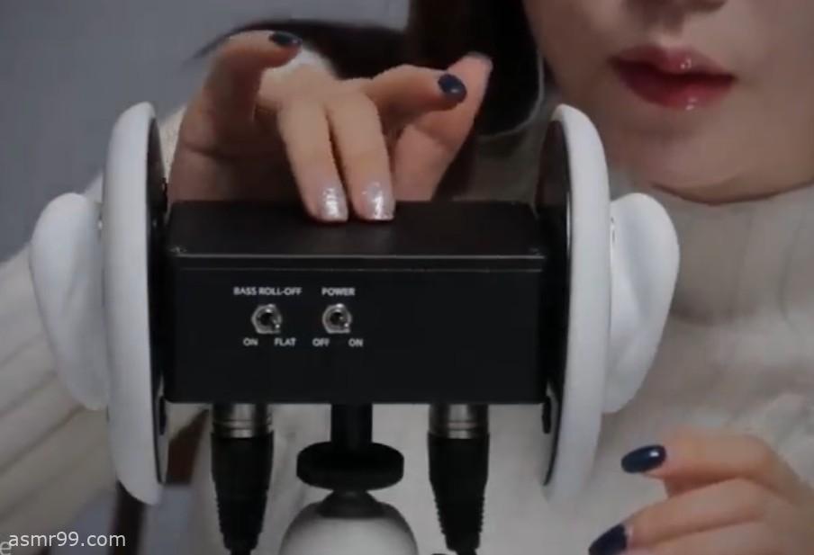 深度睡眠的耳朵按摩和吹耳术