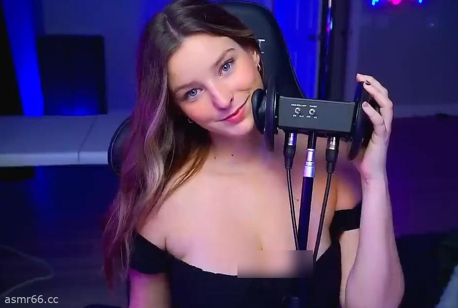 TheNicoleT ASMR_高超的舌技亲吻甜耳