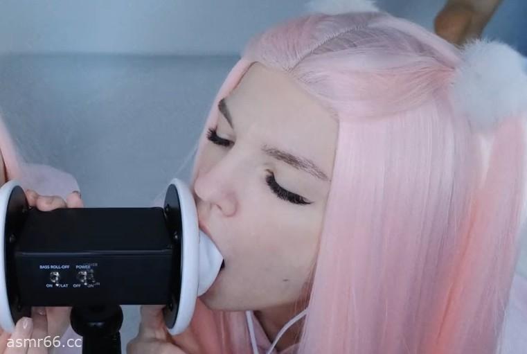 SOLY ASMR_双重湿舔,激情吃耳