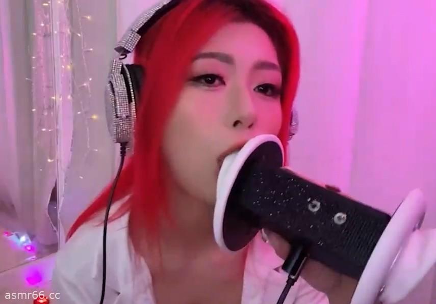 LonikaMeow 红发网袜护士舔耳